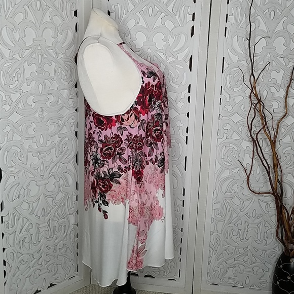 Free People Floral Haze Mini Slip Dress M - Picture 4 of 6